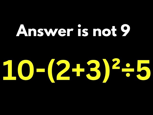 The 5th Grade Math Problem That Nobody Can Solve!