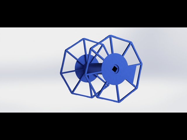 conveyor belt winding wheel SOLIDWORKS 3D MODEL