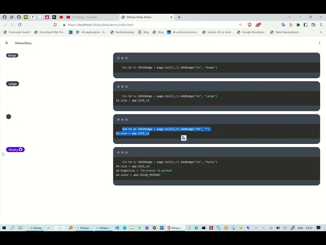 Creating TailwindCSS Badge