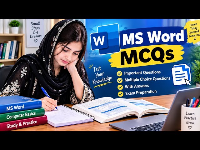 MS Word MCQs | Important Questions with Answers | Computer Test Preparation