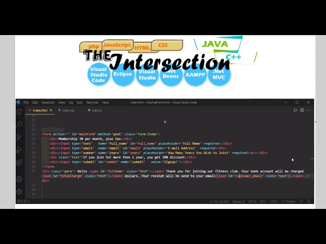 Passing HTML form inputs using JavaScript addeventlistener