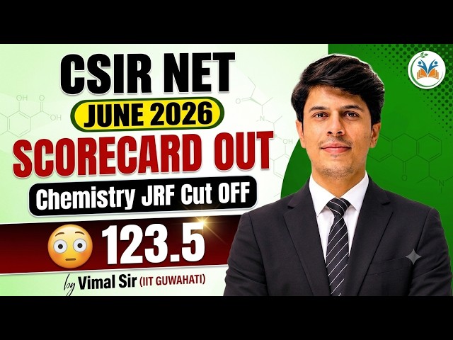CSIR NET June 2026 SCORECARD OUT! CSIR NET Chemical Science LIVE Cut-Off & Rank Prediction Vimal Sir