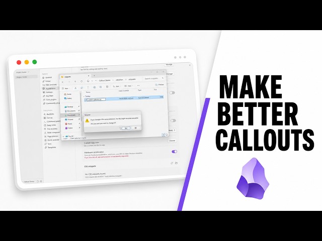 How to Make Your Own Custom Callouts in Obsidian (Custom Callout Styling)