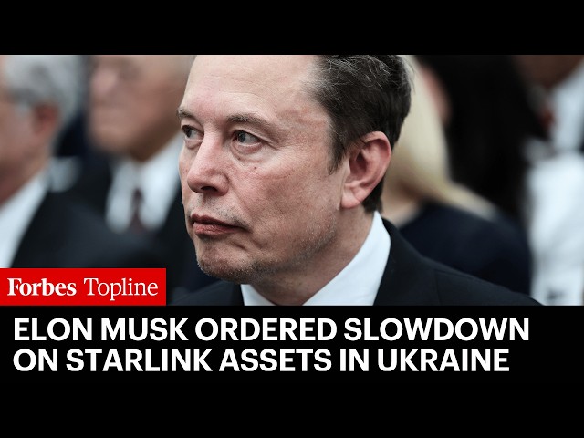 Elon Musk Ordered Slowdown On Military Starlink Assets In Ukraine