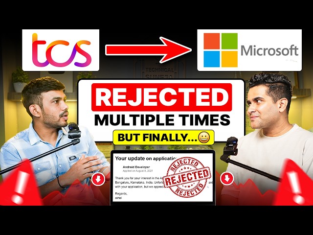 From TCS to Microsoft | 5 Rejections But God Had Bigger Plans  | The Real DSA Strategy 2026
