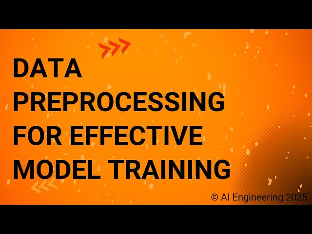 Data Preprocessing for Effective Model Training