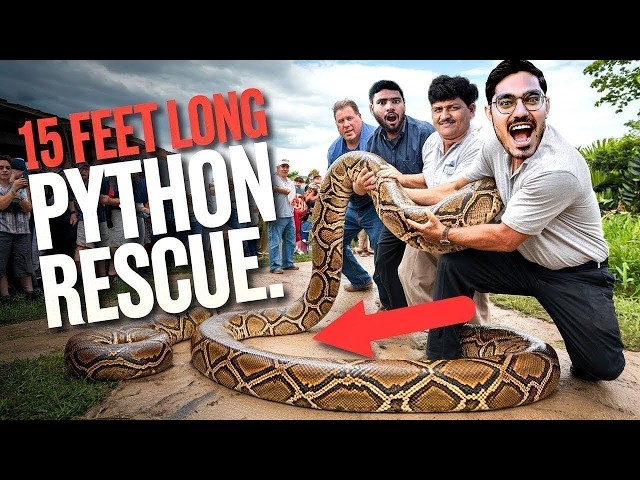 Saving 4 Pythons: It Coiled So Tightly, It Was Hard to Get Free😱