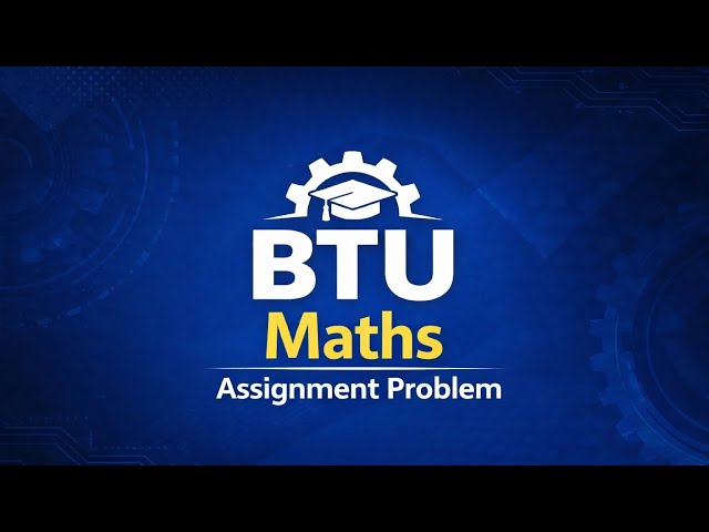 Lec- 2 | Assignment Problem HungarianMethod | In Hindi | OperationResearch | BTU Syllabus maths