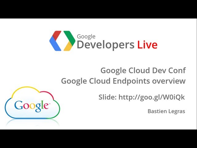 GDL Italia - Google Cloud Endpoints overview