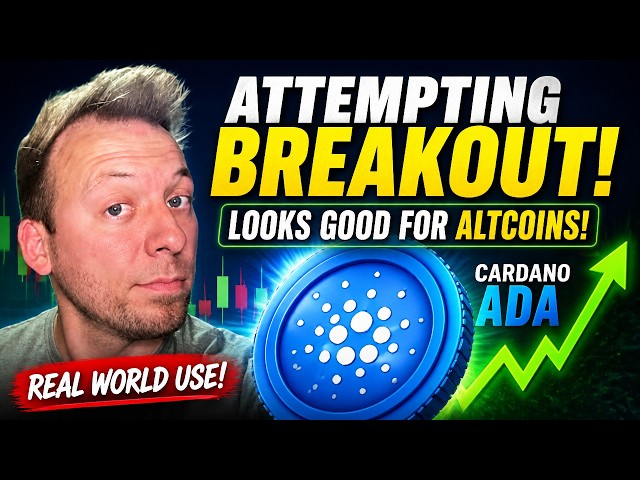 CARDANO ADA - ¡Intentando romper la barrera! ¡Esto pinta bien para las altcoins! ¡Uso real de Car...