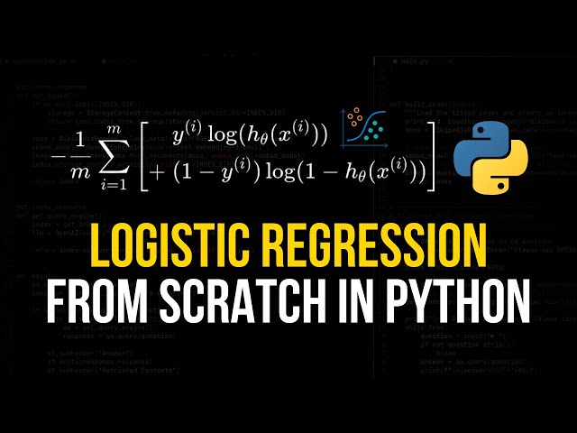 Logistic Regression From Scratch in Python (Mathematical)