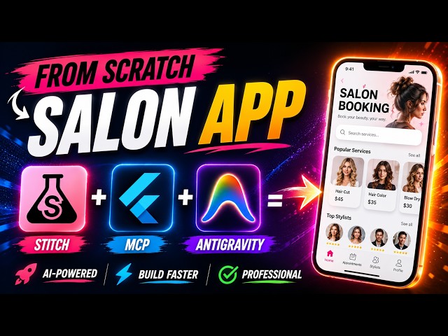 I Built a Salon Booking App in Antigravity IDE (Full Tutorial + Code)