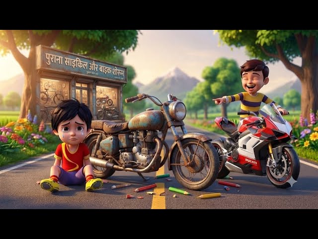 Poor Shiva Vs Rich Rudra | Shiva's Cycle Repair Shop | Shiva Builds A New Cycle | Shiva Vs Rudra