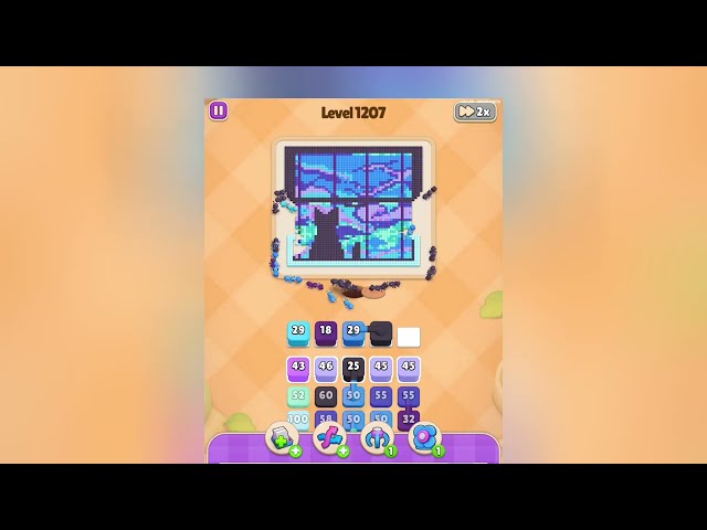 Colony Flow! Level 1207 Hard Puzzle Walkthrough Solution 