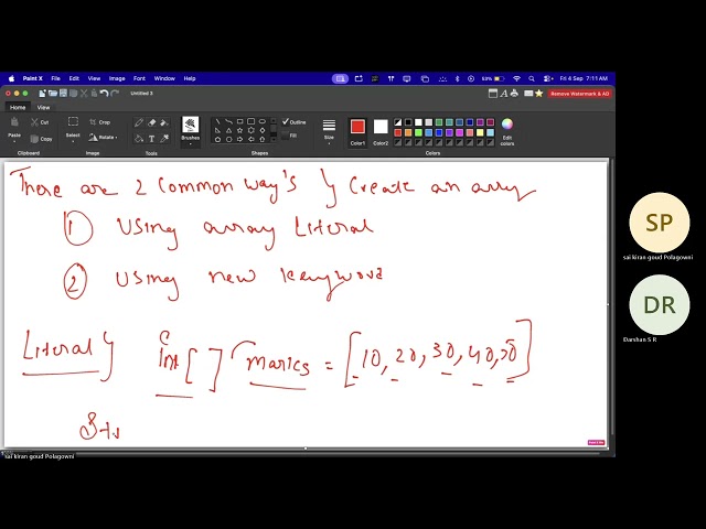 Arrays in java