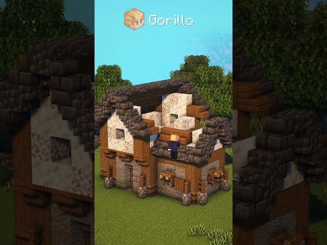 Small Medieval Starter House in Minecraft 🌳