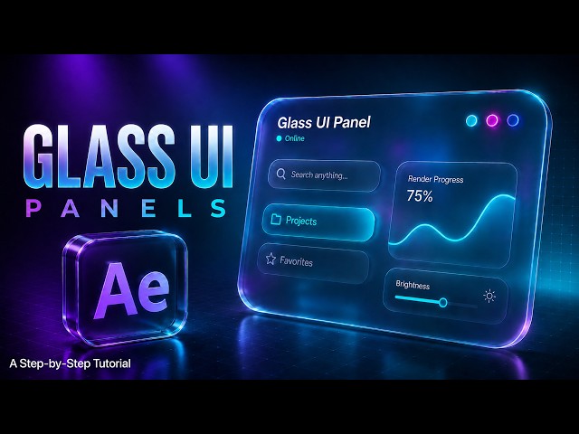 How to Create Glass UI Panels in After Effects | My Personal Workflow