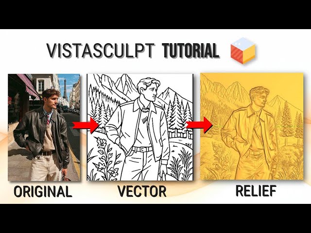 VistaSculpt Edit Image To Vector & Relief Tutorial