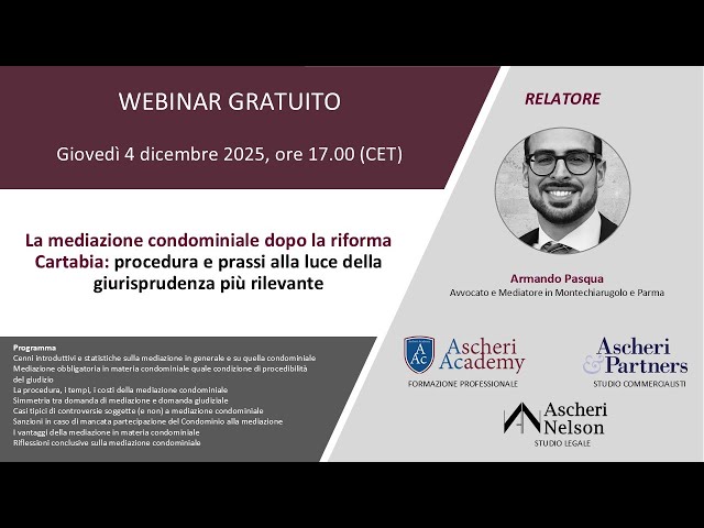 La mediazione condominiale dopo la riforma Cartabia:procedura e prassi alla luce della (...)