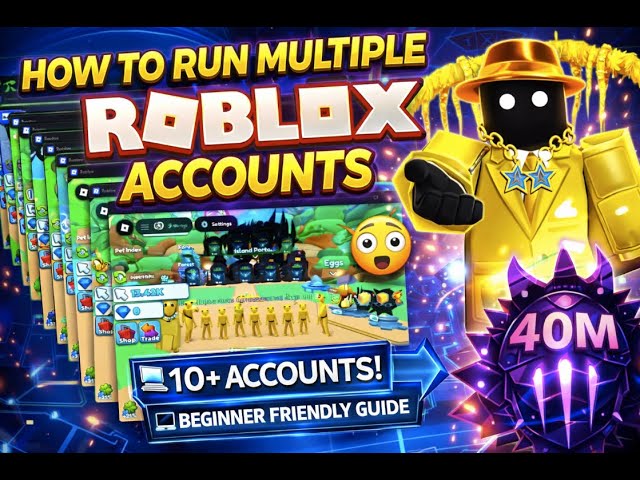 How to Run MULTIPLE Roblox Accounts at the SAME TIME ON 1 PC! (UPDATED 2026) | Roblox