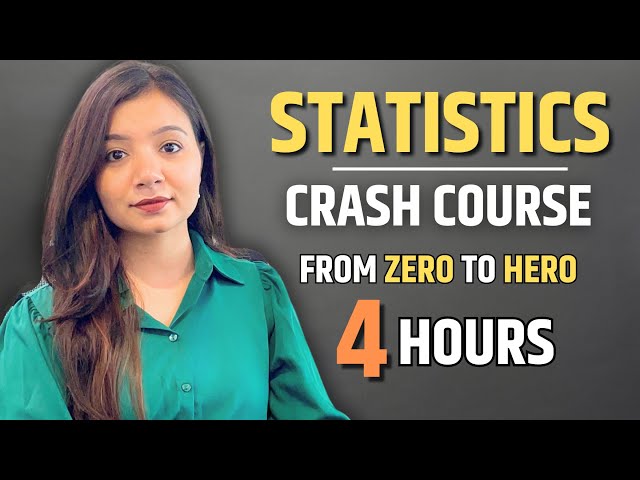 Complete STATISTICS for Data Science | Data Analysis | Full Crash Course