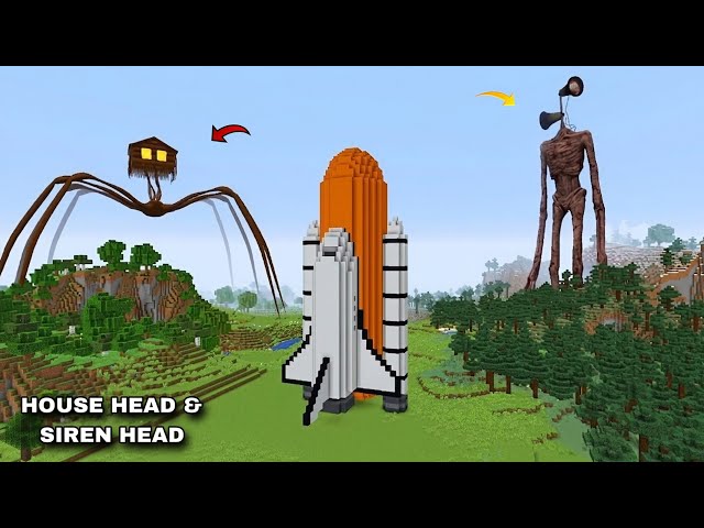 🔥 SURVIVING AGAINST HOUSE HEAD & SIREN HEAD COMBO in Minecraft 😱 | Coffin Meme Gameplay