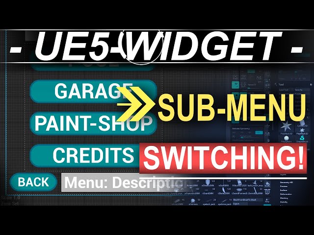 Unreal5 Blueprints: Widget-UI Menu-Swap (Button Triggers!!)