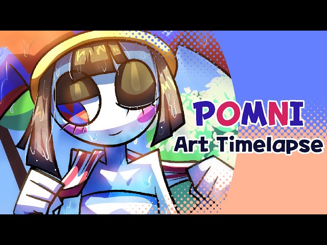 Pomni in beach episode fanart timelapse (TADC)