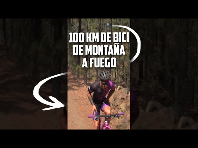 100 Kilómetros de Bici de Montaña a fuego | Valentí Sanjuan #shorts