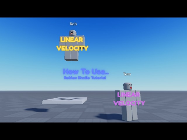 How To Use Roblox's Velocity's (Angular and Linear) Roblox Studio Tutorial