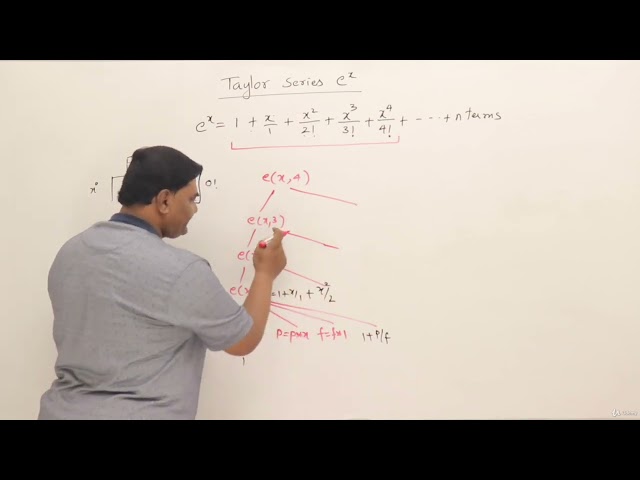 5.11 : Taylor Series using Recursion [Abdul Bari] DSA Course