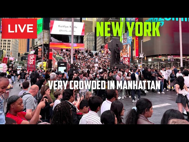 New York City: Explore Manhattan Very Crowded Live