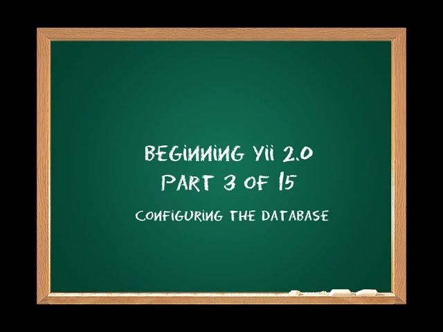 Beginning Yii 2.0 (3 of 15)