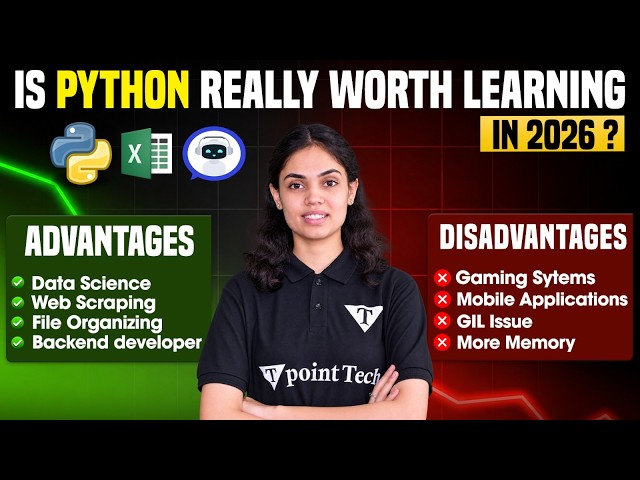 Is Python really Worth Learning in 2026? | Where is Python used? | Tpoint Tech