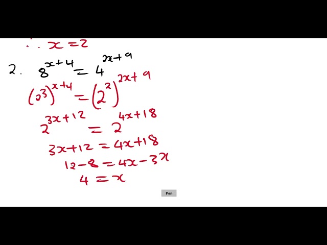 Exponential Equations Grade 10 Mathematics