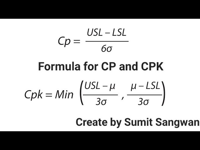 Cp & Cpk, SPC, 5 Core Tools
