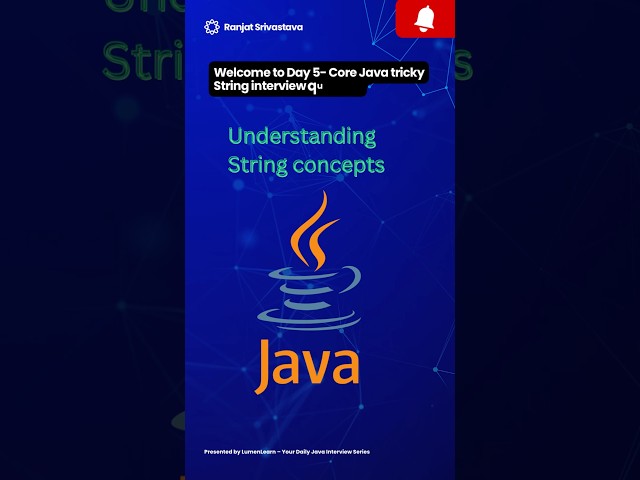 🚀 5 Tricky Java String Interview Questions | #reels #ytshorts #tech #trending #youtube #interview