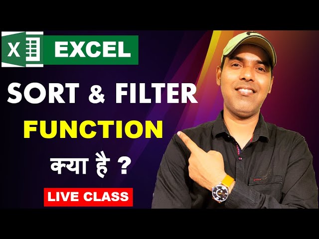 एक्सेल में Sort & Filter Function क्या है ? Sort & Filter Function in Excel |
