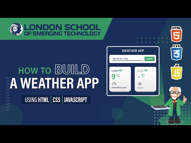 How to Build a Weather App with HTML, CSS, and JavaScript | #weatherupdate #project
