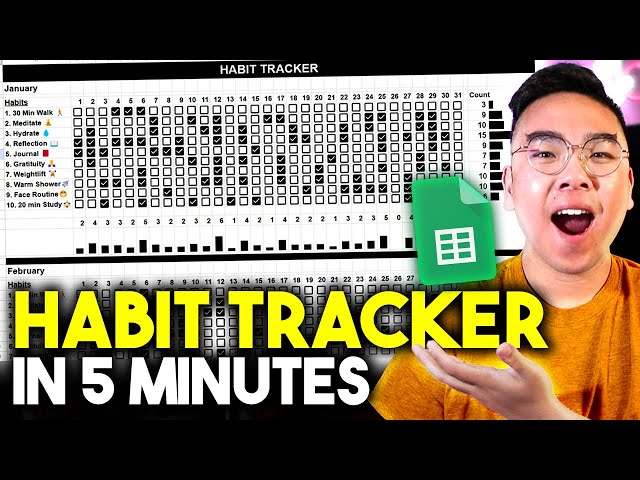 Create a HABIT TRACKER with Google Sheets! *5 MIN TUTORIAL*