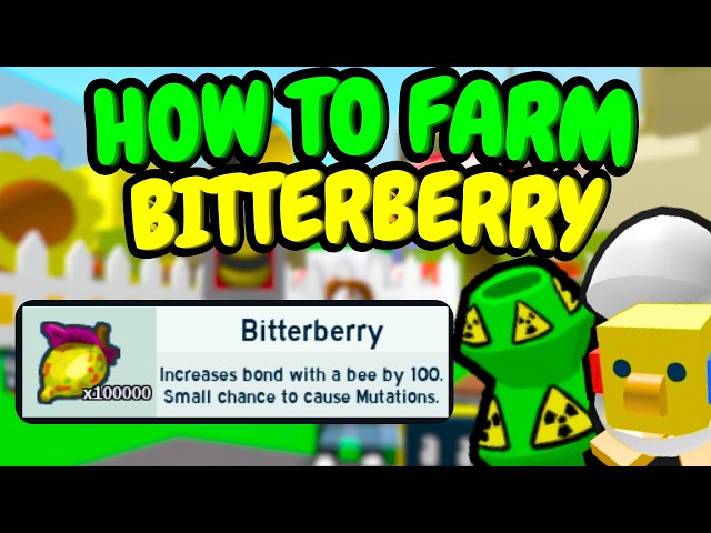 FASTEST Bitterberry Farming Method in Bee Swarm Simulator!