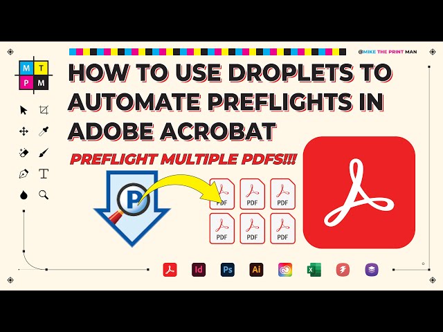 Automate Your Prepress: How to Create Acrobat Droplets (Drag & Drop!)