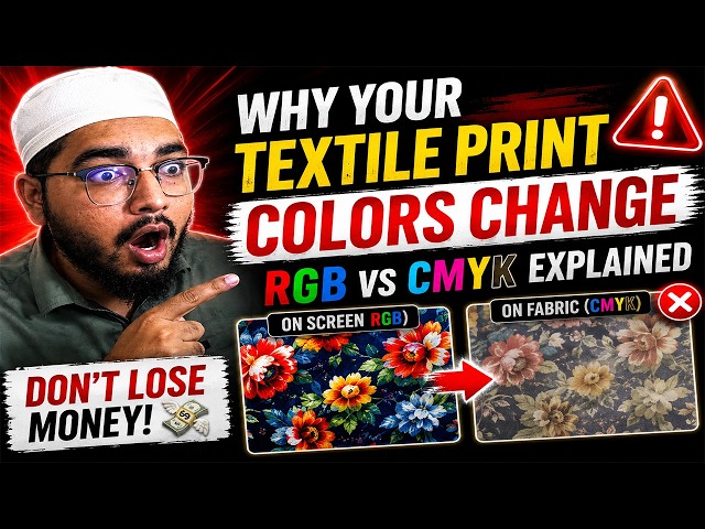 Why Your Textile Print Colors Change — RGB vs CMYK Explained