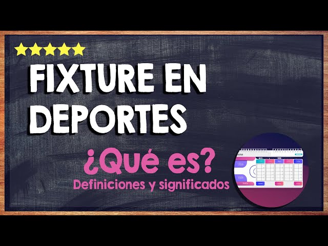 👍 What is a 'fixture' in sports? Explanation of the term 👍