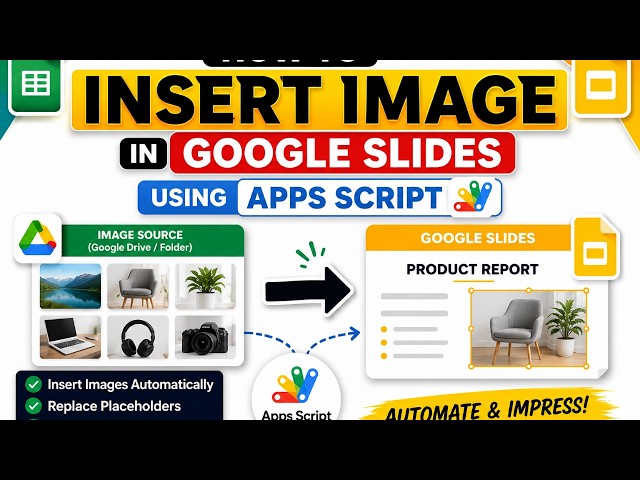 Auto insert image google sheets to google slides using appscript