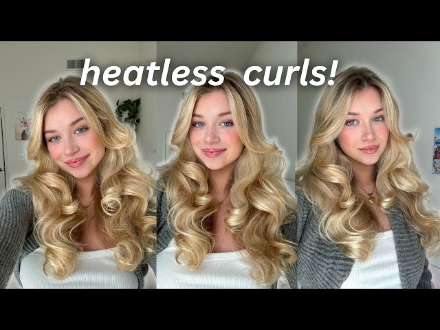 the BEST Heatless Sock Curls Tutorial ✨