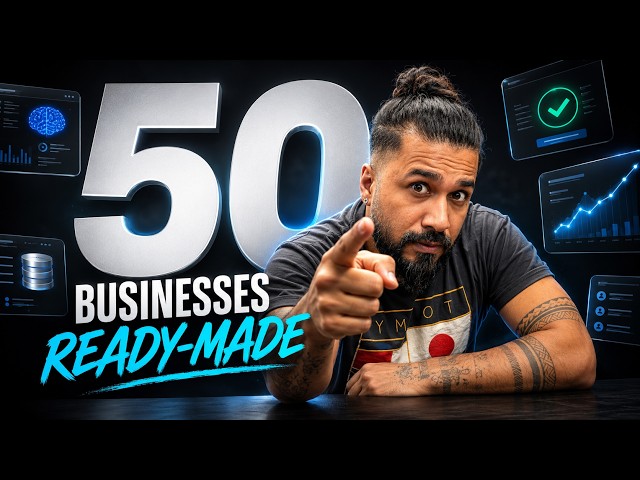 50 Ready-Made AI Businesses: How to Launch Your Own SaaS in a Week