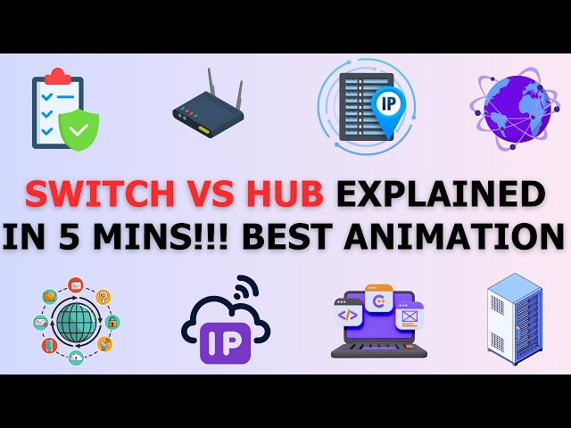 Hub vs Switch Explained Simply | Networking Basics for CCNA | Switch Explained Simply