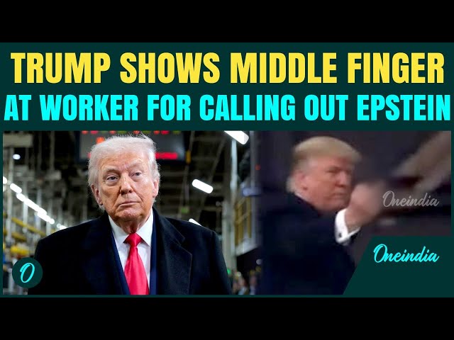 SHOCKING VIDEO: Trump LOSES COOL And Flips Middle Finger At Worker During Ford Visit