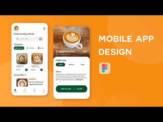 Coffee Ordering Mobile App Design in Figma